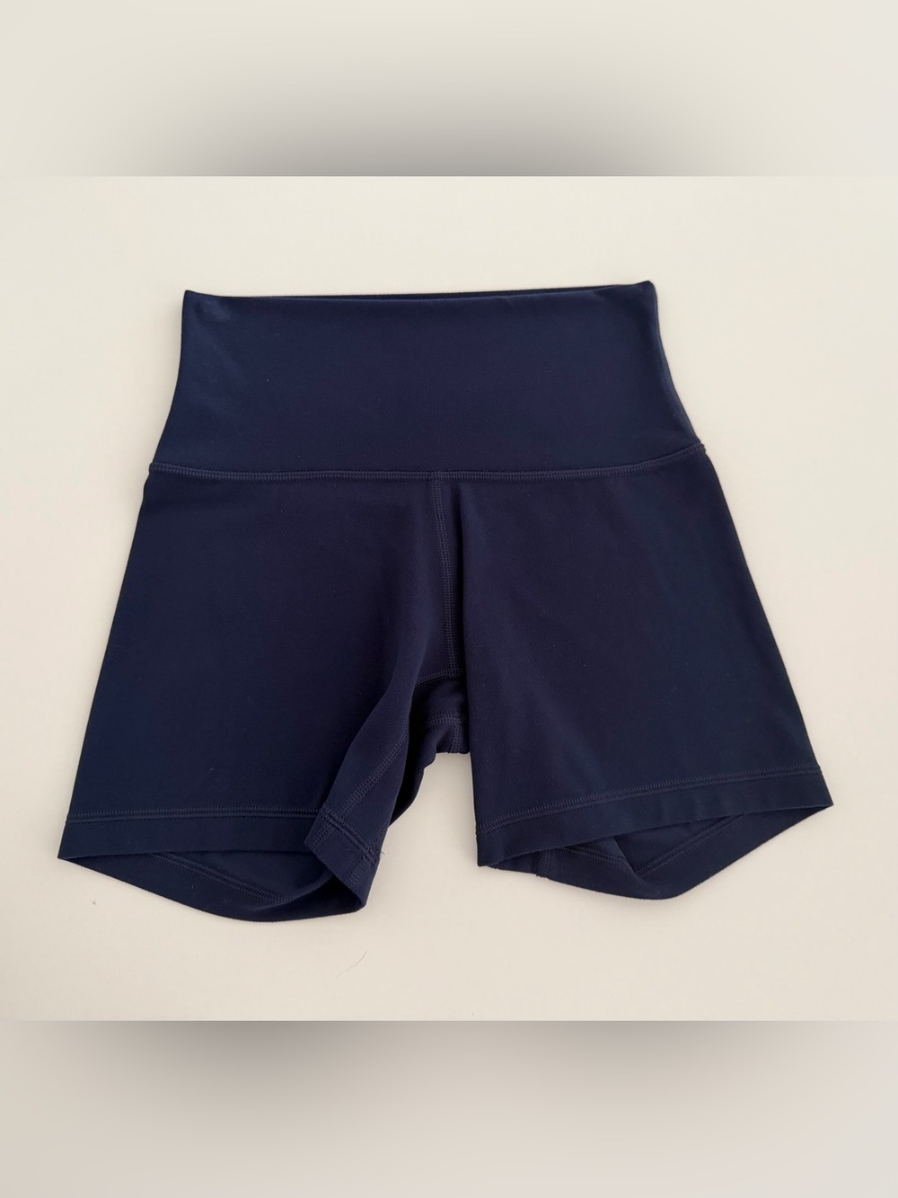 Aritzia Golden Navy High-Waist Athletic Shorts